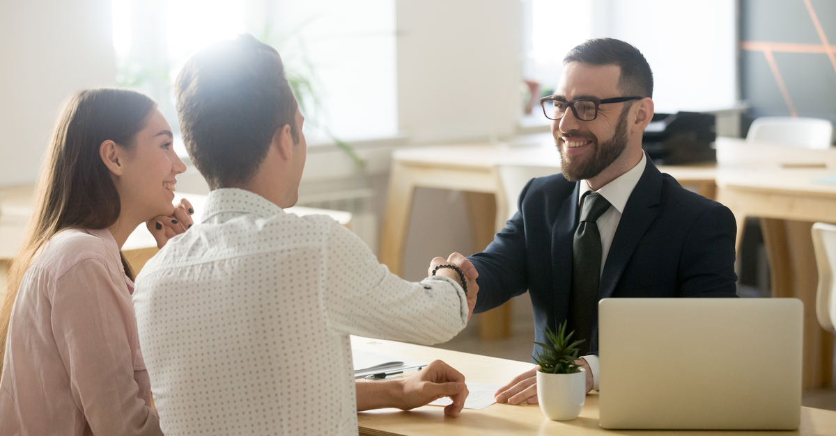 Insurance industry professional resolving complaints with his customers 